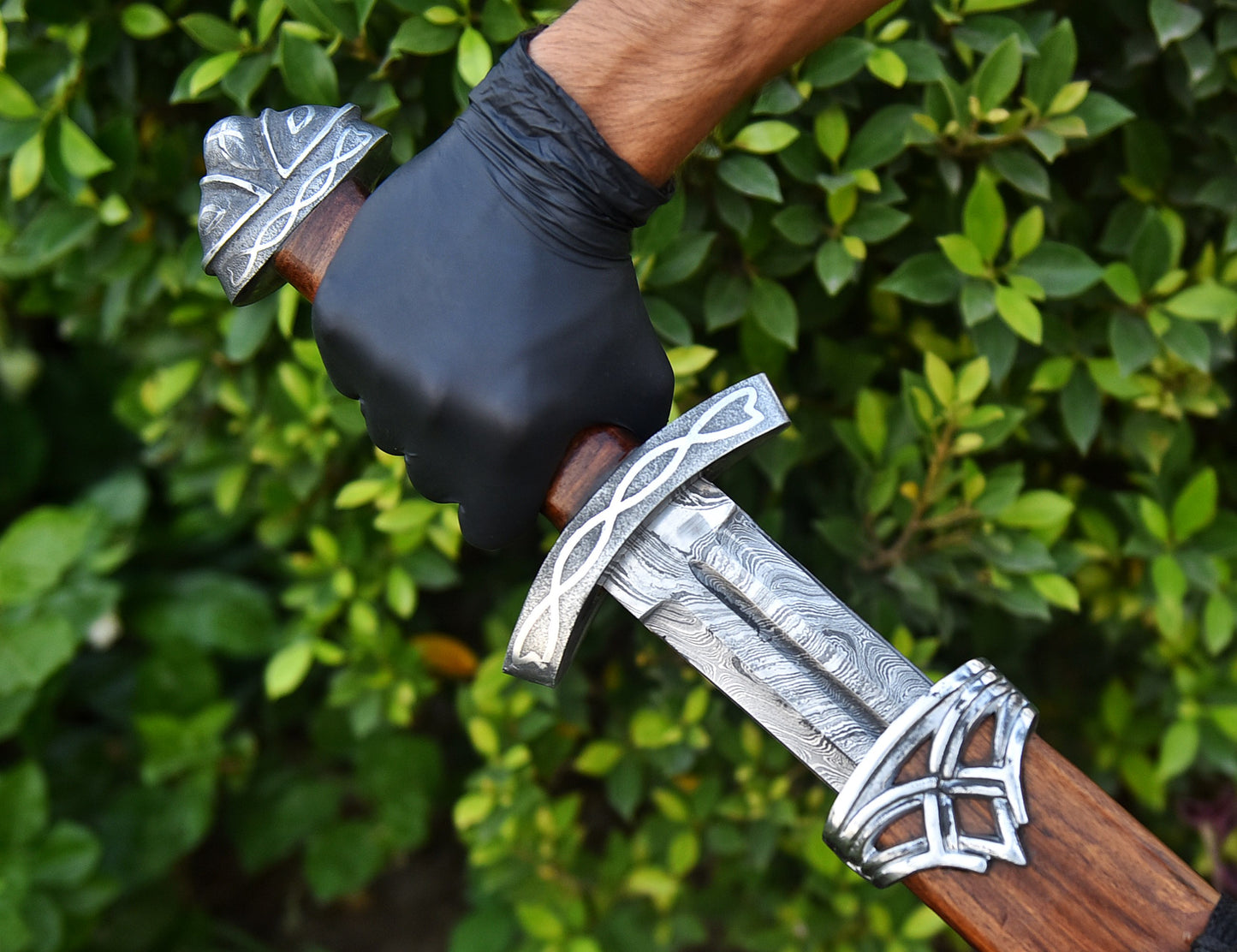 Viking Sword – Hand-Forged Norse Warrior Blade with Leather-Wrapped Grip