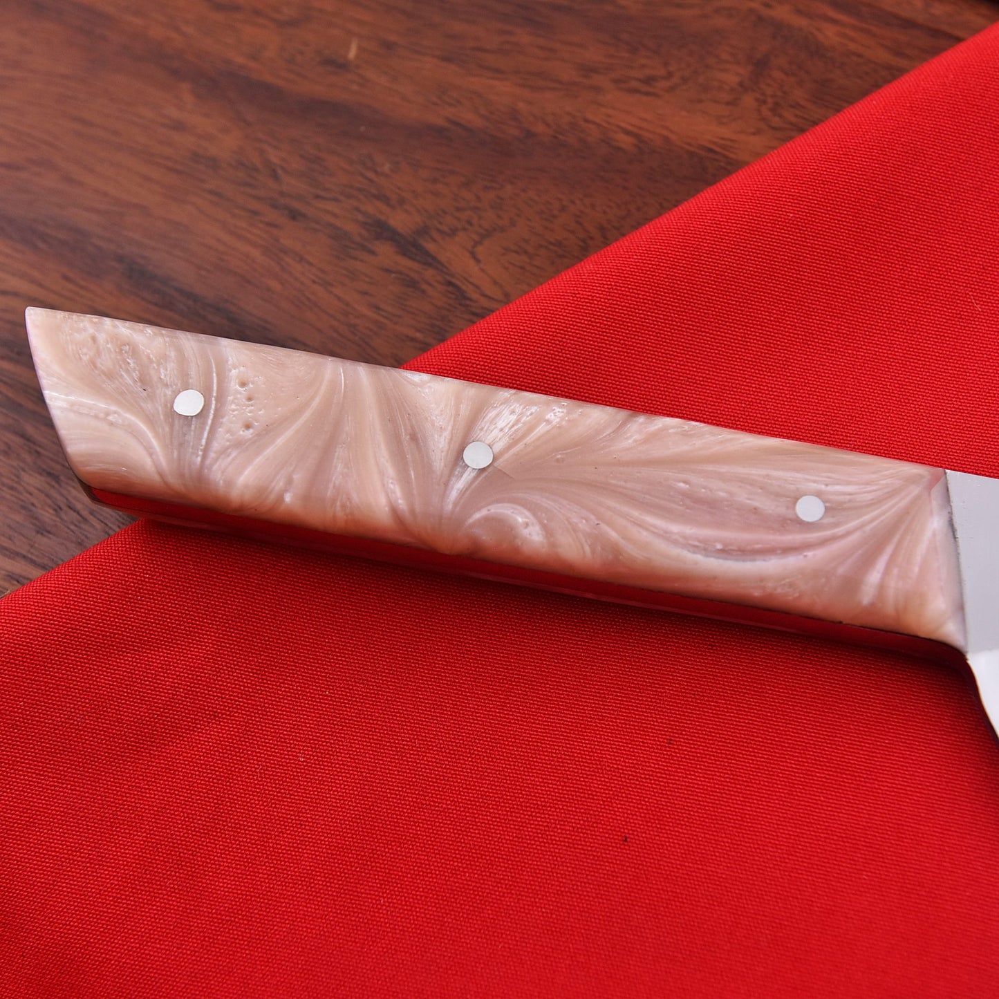 Stainless Steel Chef Knife with Natural Wood Handle – Precision Kitchen Blade
