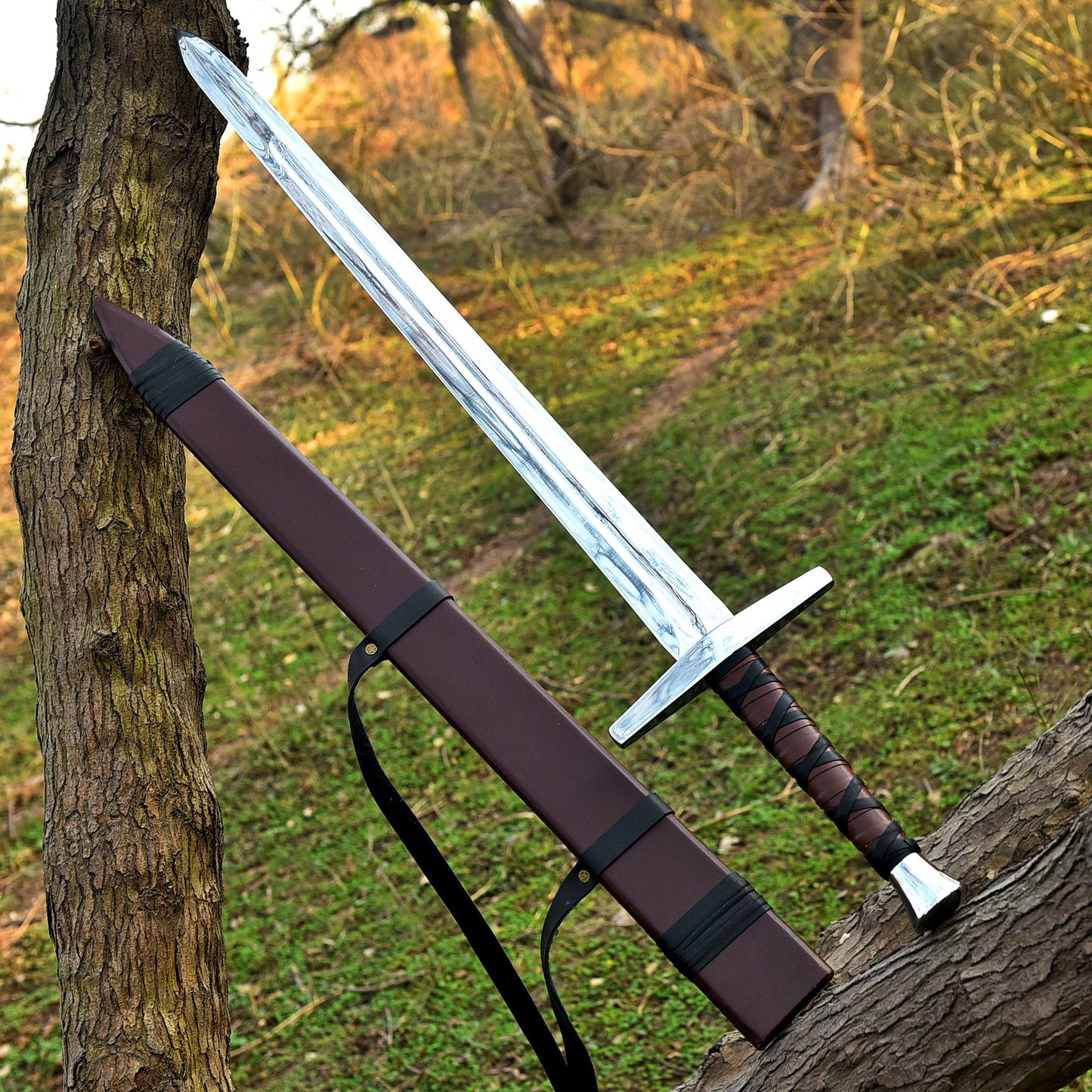 King Arthur Sword with Scabbard – Battle Ready Fully Functional Sword – Legendary Medieval Blade for Collectors & Cosplay