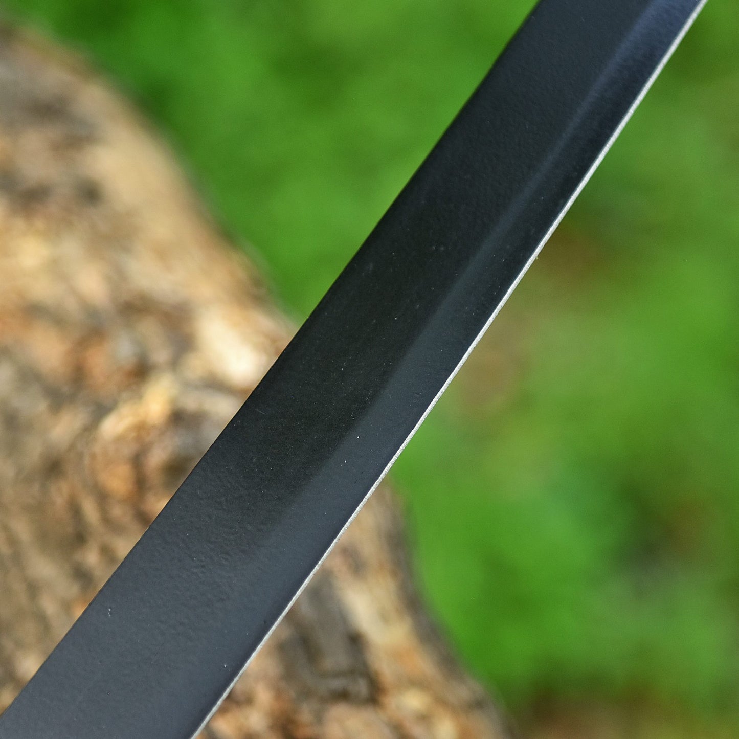 Black Powder Coated Katana – Japanese Samurai Sword with Scabbard