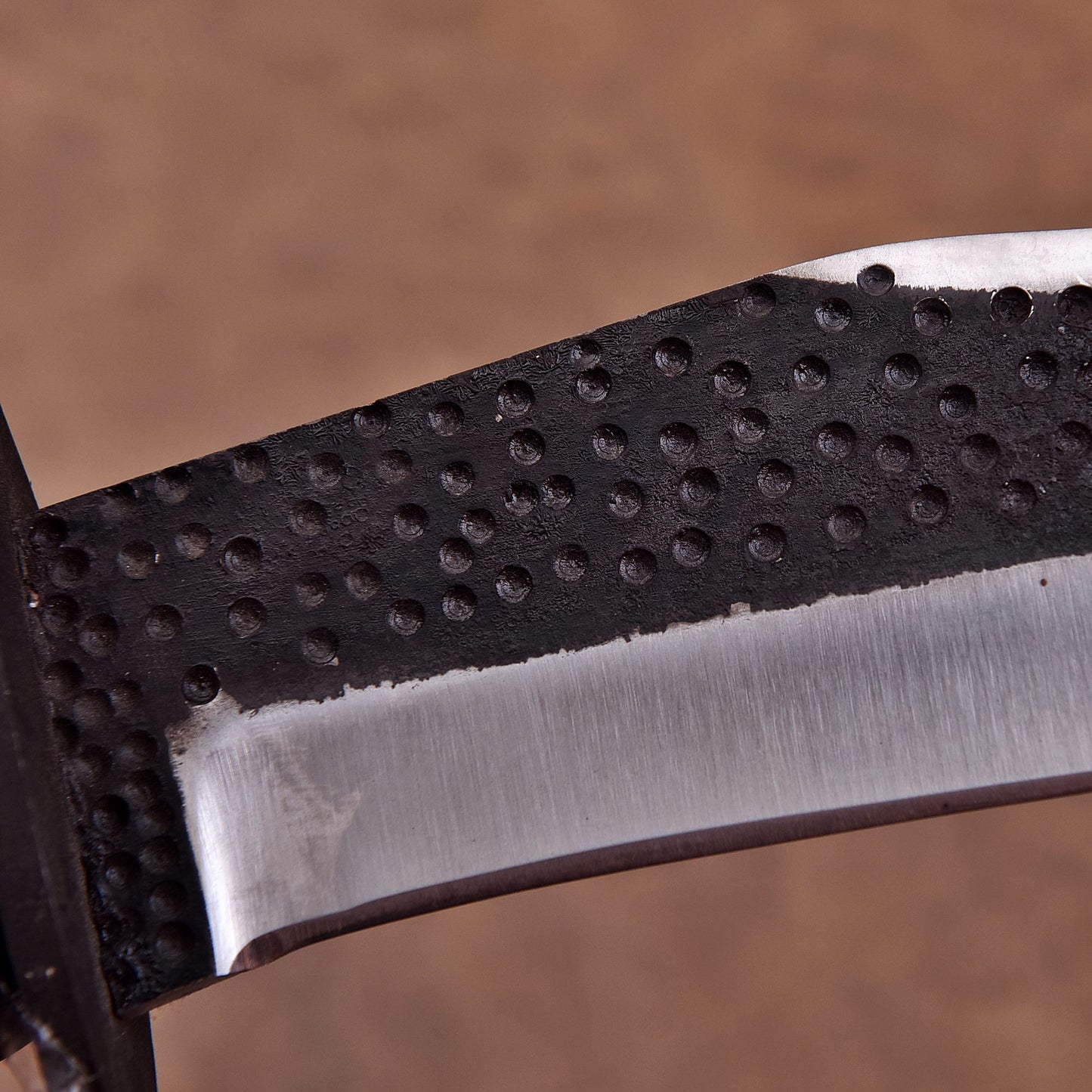 Carbon Steel Bowie Knife with Genuine Stag Handle & Leather Sheath – Rugged Outdoor Blade