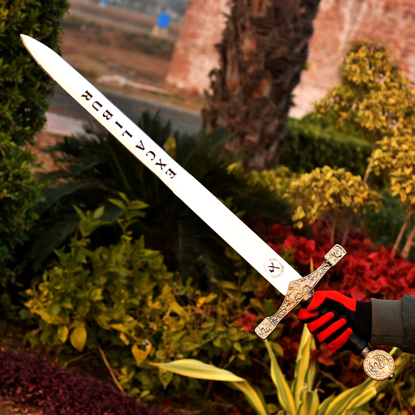 Excalibur Sword with Sheath – Legendary Medieval Blade in Premium Wooden Display Box