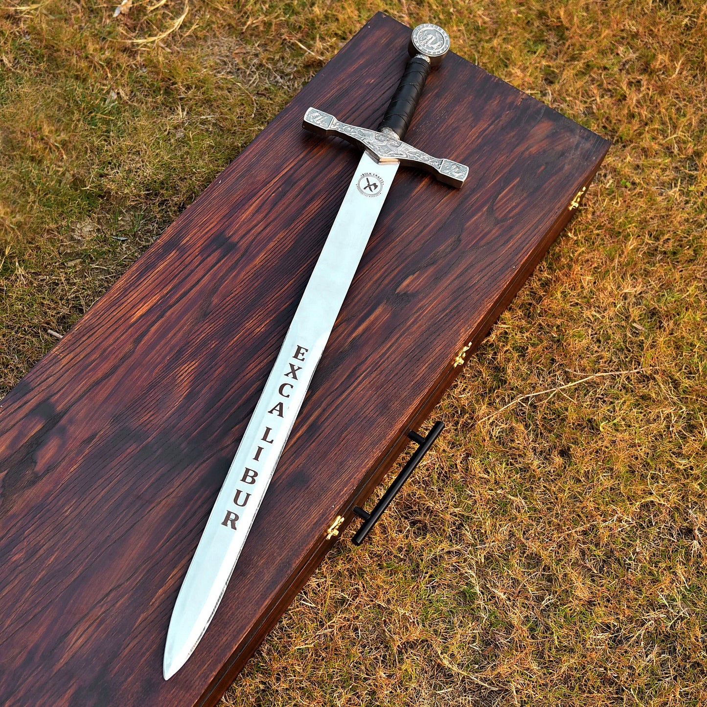 Excalibur Sword with Sheath – Legendary Medieval Blade in Premium Wooden Display Box