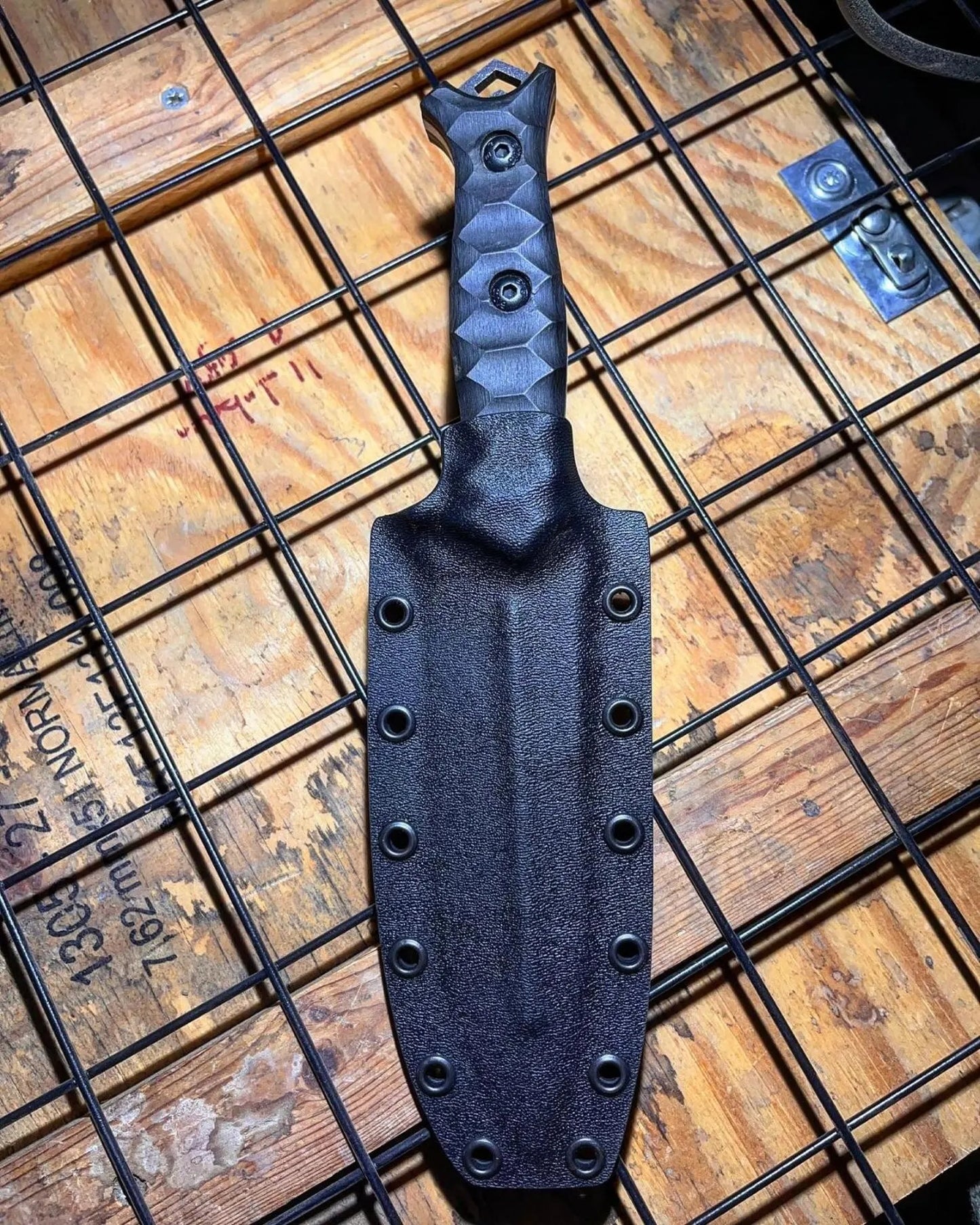 Blacksmith-Made Sleipner Tactical Knife – Compact Grip | Hunting, Camping, Survival Blade