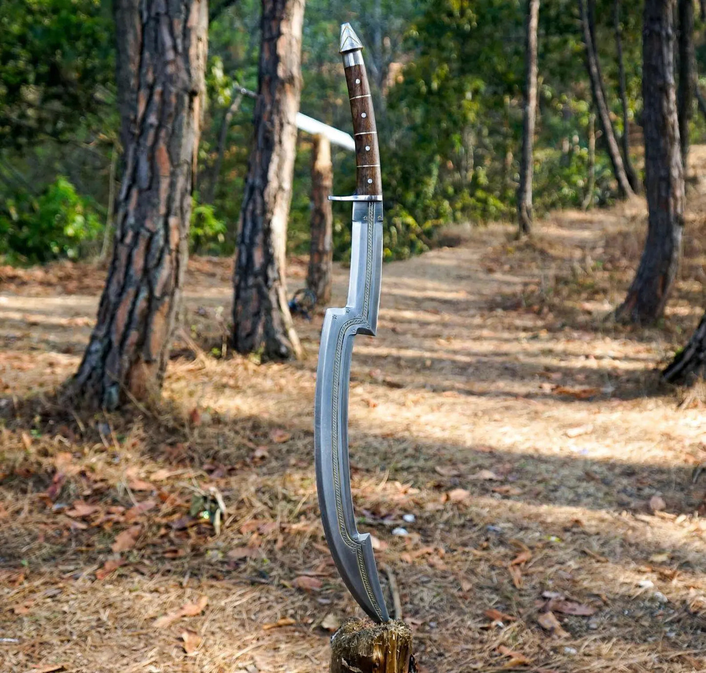 Handmade Egyptian Khopesh Sword – Curved Blade with Historic Sickle Design | Ancient Warrior Weapon