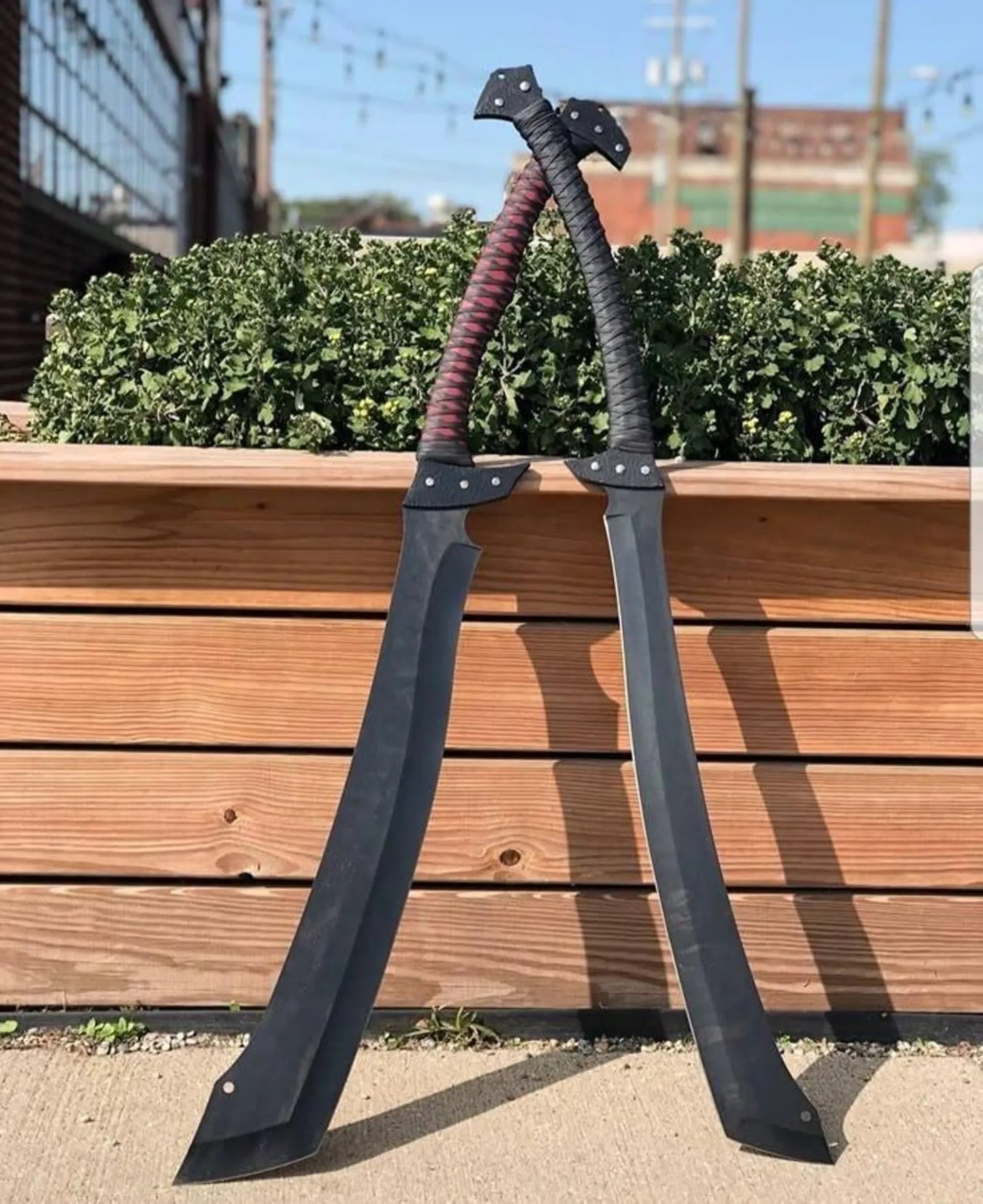 Twin Tactical Warrior Swords – Full Tang Combat Blades with Wrapped Handles