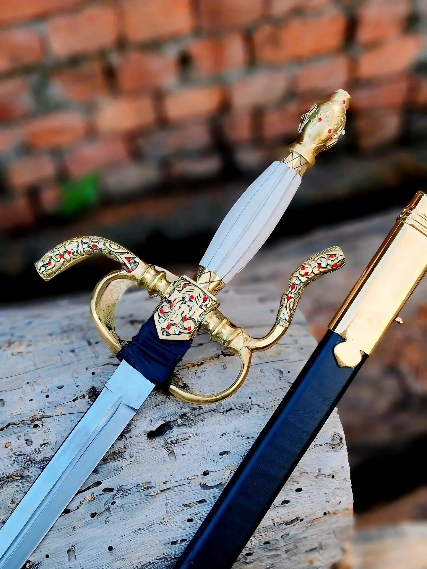 Peter Damon Highlander Sword – Toledo Salamanca Design with Scabbard | European Medieval Sword