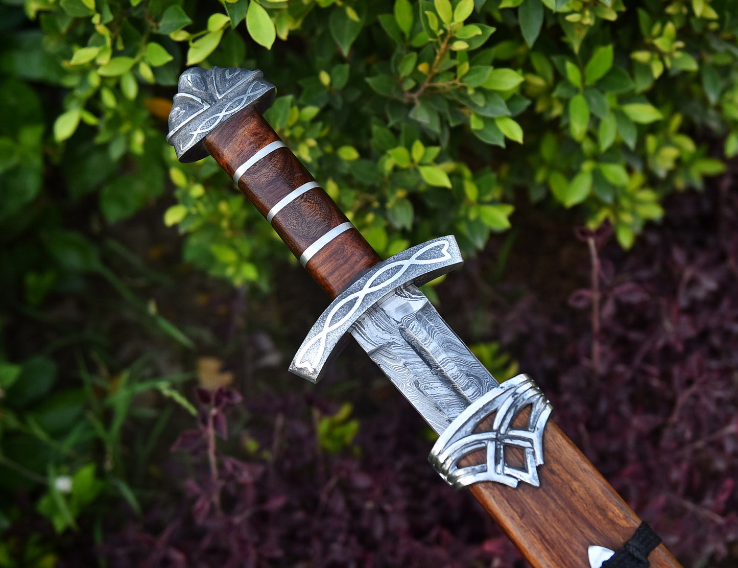 Viking Sword – Hand-Forged Norse Warrior Blade with Leather-Wrapped Grip