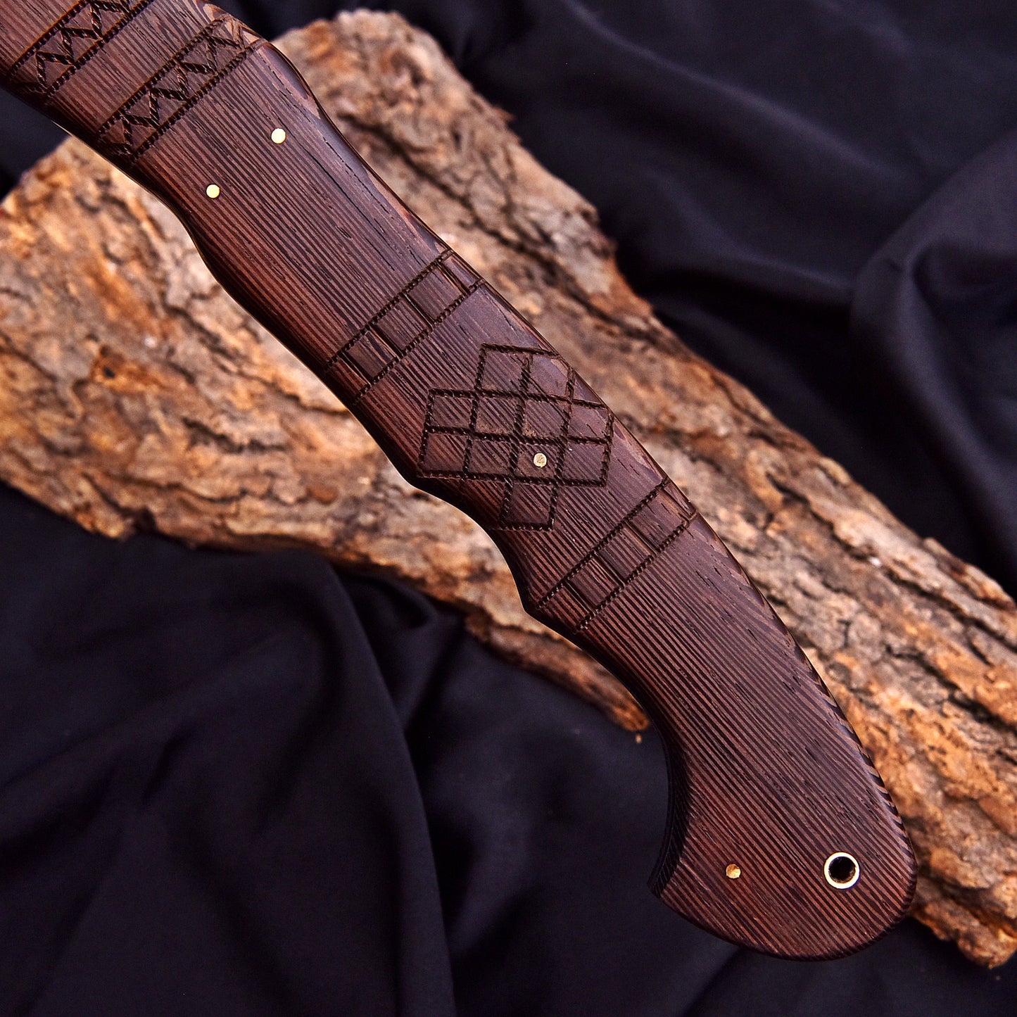 Hand-Forged Damascus Steel Viking Bearded Axe – Hardwood Handle with Leather Sheath