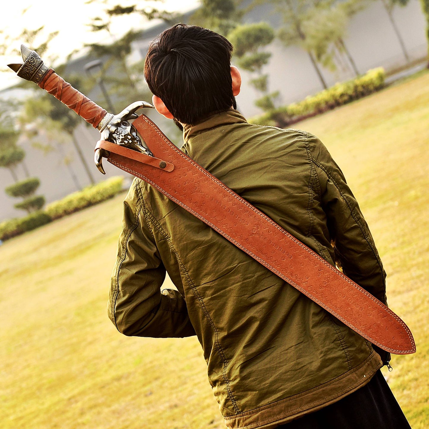 Albion Conan the Barbarian Father’s Sword  with Leather-Wrapped Grip