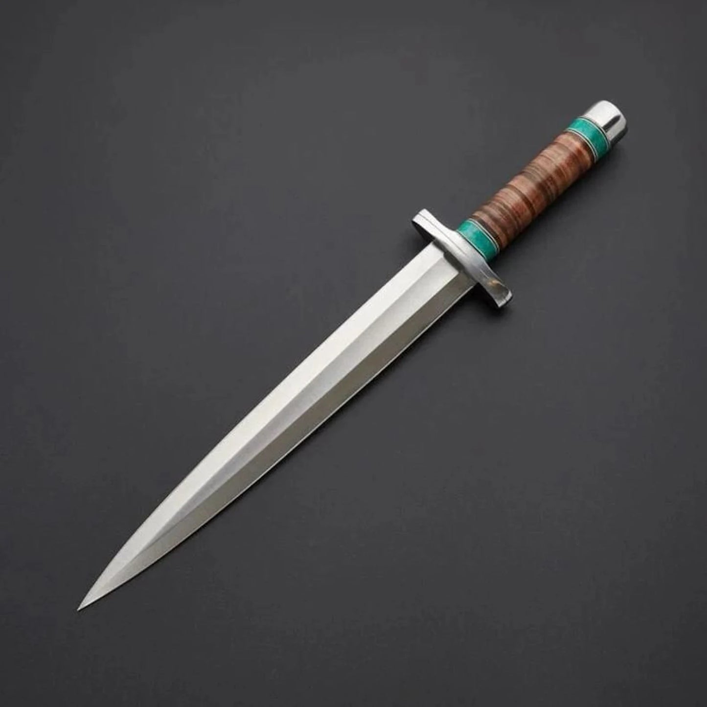Custom Handmade Arkansas Toothpick Dagger – D2 Steel Fantasy Blade for Men | Collector’s Combat Knife