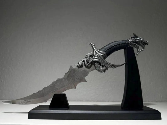 Custom Engraved Dragon Dagger – Stainless Steel Fantasy Blade | Mythical Collector’s Knife