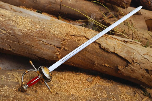 Quixote Rapier – Renaissance Spanish Musketeer Sword | Ornate European Fencing Blade with Scabbard