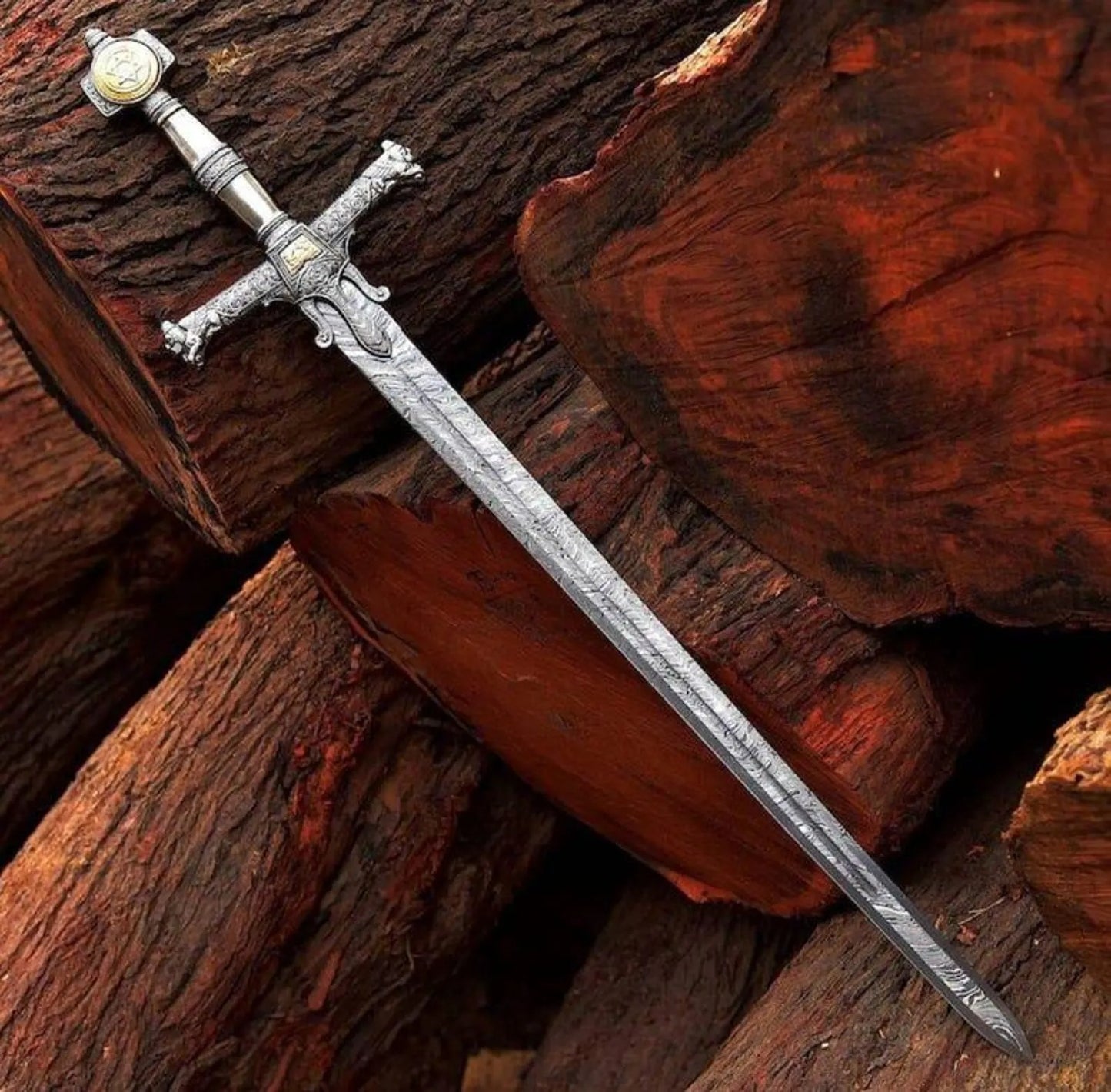 Damascus Steel King Solomon Sword –  Biblical Ceremonial Sword