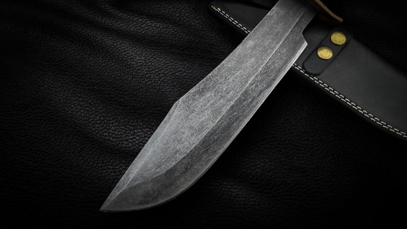 Aged Inglourious Basterds Replica Knife with Leather Sheath | Aldo Raine Knife | Movie Replica Knife | Gift for Him | Christmas Gift