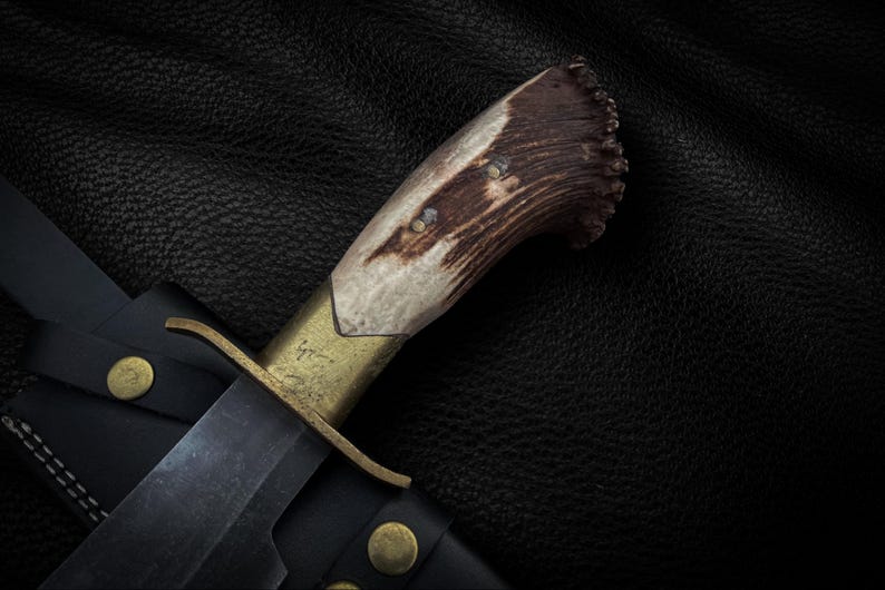 Aged Inglourious Basterds Replica Knife with Leather Sheath | Aldo Raine Knife | Movie Replica Knife | Gift for Him | Christmas Gift