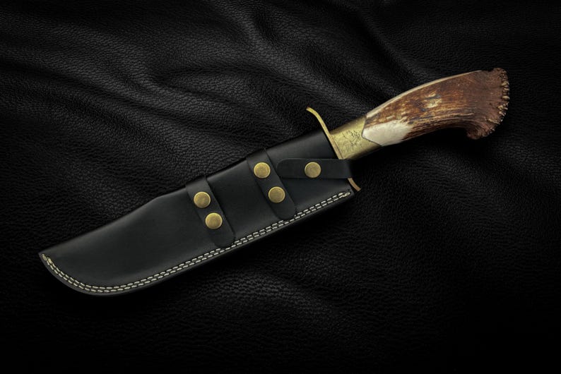 Aged Inglourious Basterds Replica Knife with Leather Sheath | Aldo Raine Knife | Movie Replica Knife | Gift for Him | Christmas Gift
